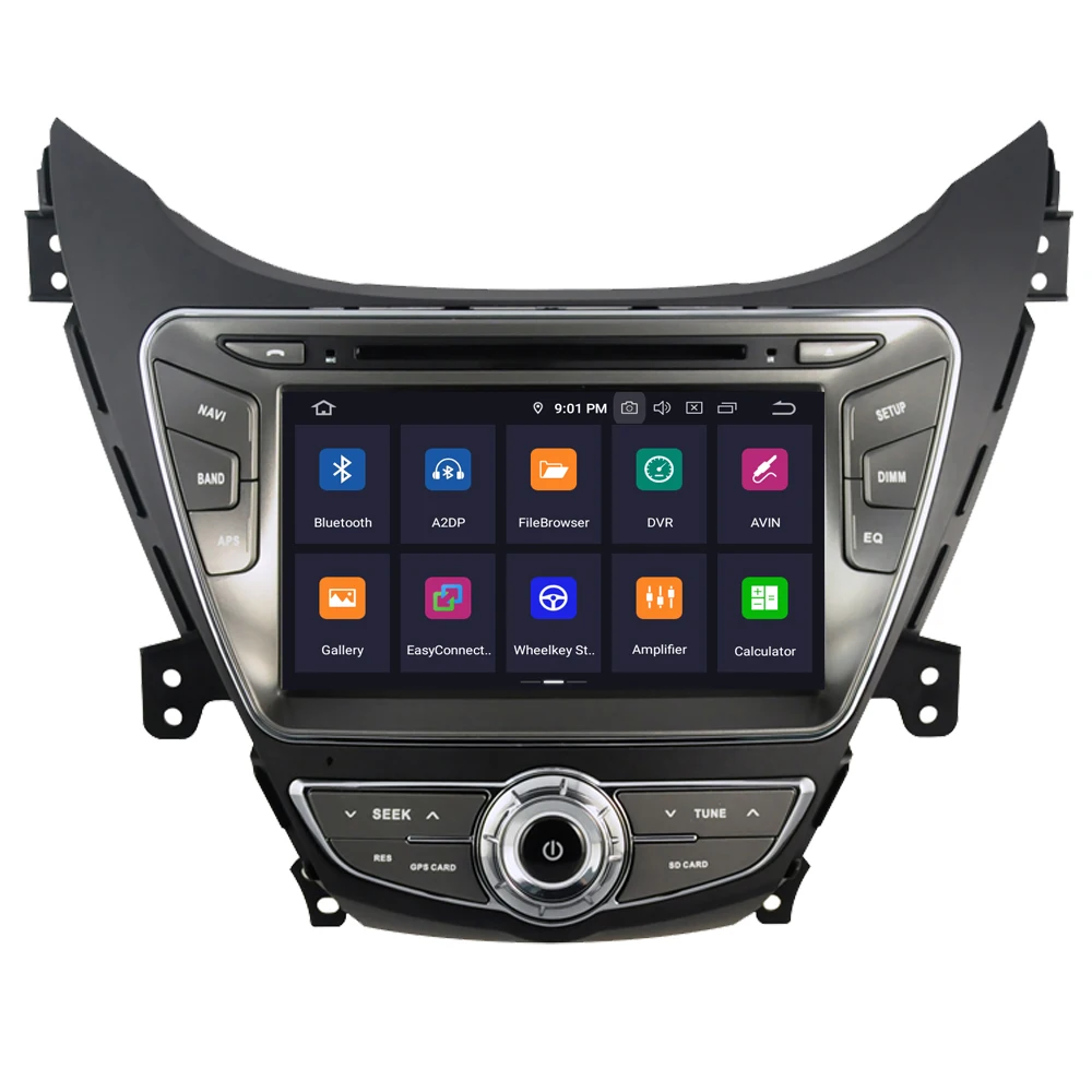 Автомобильное Радио Стерео Для Hyundai Elantra Avante i35 2010-2013 Android 10,0 Восьмиядерный Авторадио GPS Навигация Мультимедиа CarPlay Изображение 4