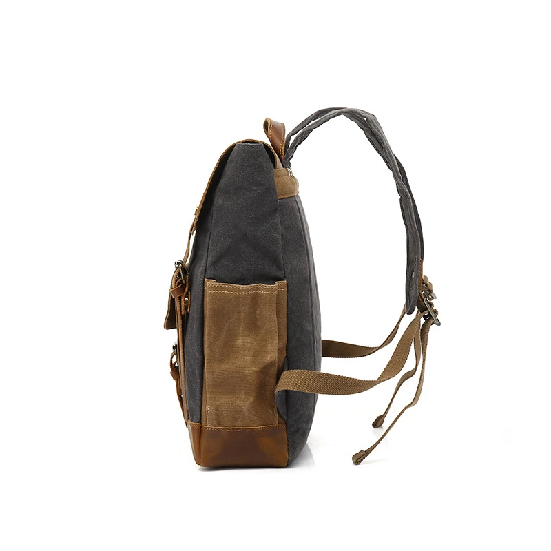Мужской рюкзак из натуральной кожи, школьные сумки большой емкости для подростка, водонепроницаемый рюкзак для ноутбука для путешествий на открытом воздухе JYY245 Изображение 4