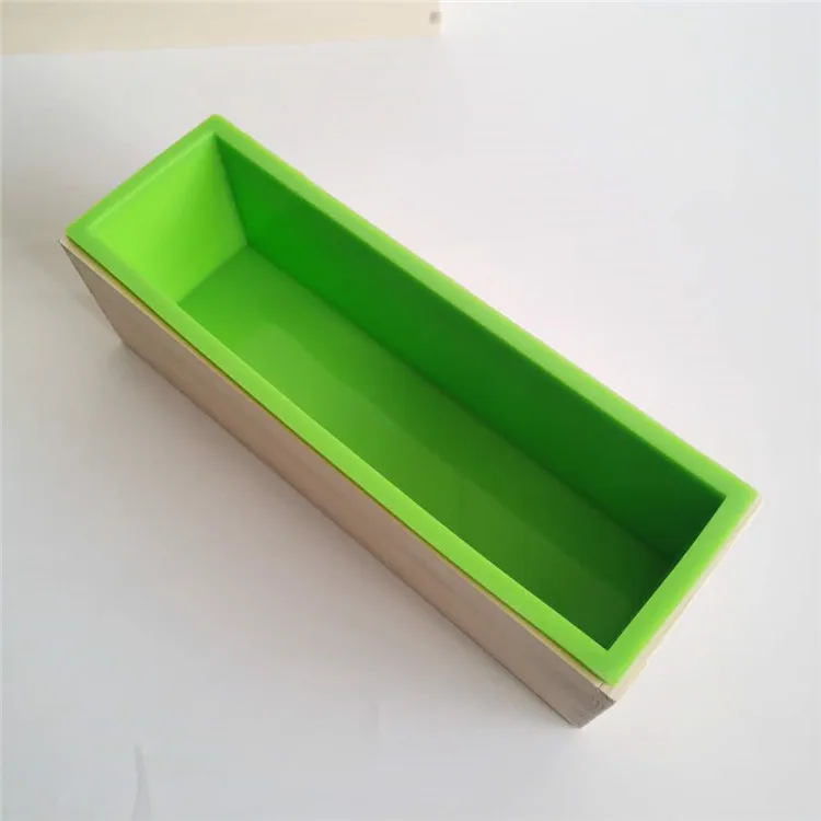 Прямоугольный гибкий инструмент для мыловарения, Силиконовая форма, Деревянный ящик для хранения 