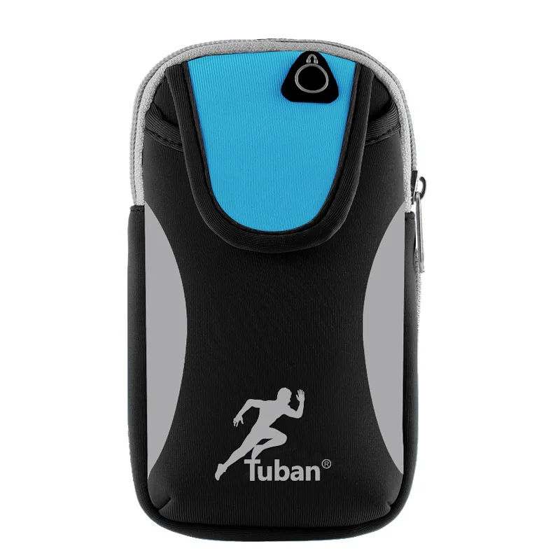Многофункциональный открытый держатель для ключей для телефона с отверстием для наушников, мужская спортивная сумка для бега трусцой для iPhone X 8 7Plus 6s Изображение 0