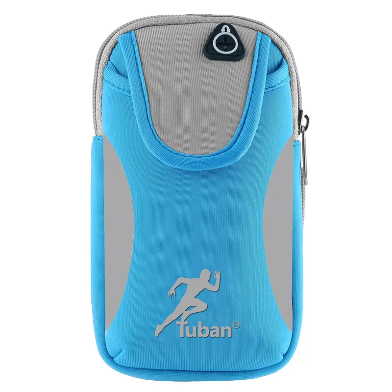 Многофункциональный открытый держатель для ключей для телефона с отверстием для наушников, мужская спортивная сумка для бега трусцой для iPhone X 8 7Plus 6s Изображение 1