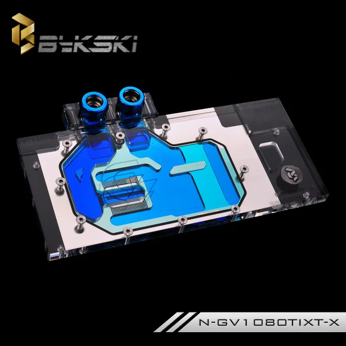 Блок RGB водяного охлаждения графического процессора Bykski Full Cover для GIGA AORUS GTX 1080 Ti Xtreme Edition N-GV1080TIXT-X Изображение 0