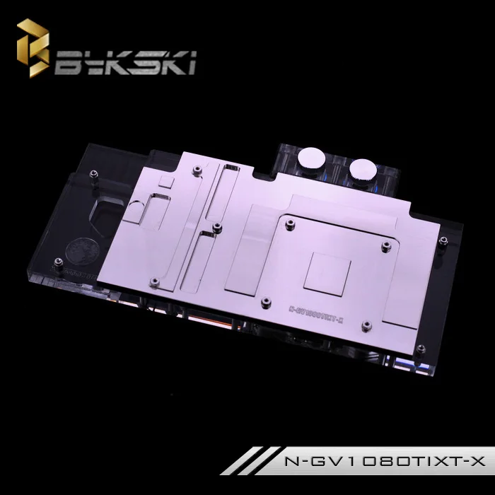 Блок RGB водяного охлаждения графического процессора Bykski Full Cover для GIGA AORUS GTX 1080 Ti Xtreme Edition N-GV1080TIXT-X Изображение 3
