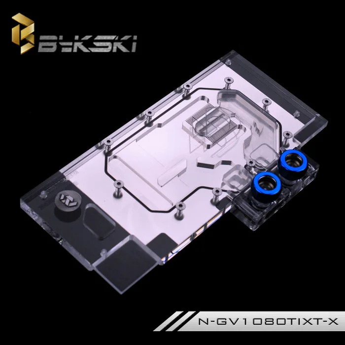 Блок RGB водяного охлаждения графического процессора Bykski Full Cover для GIGA AORUS GTX 1080 Ti Xtreme Edition N-GV1080TIXT-X Изображение 4