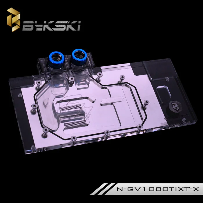 Блок RGB водяного охлаждения графического процессора Bykski Full Cover для GIGA AORUS GTX 1080 Ti Xtreme Edition N-GV1080TIXT-X Изображение 5