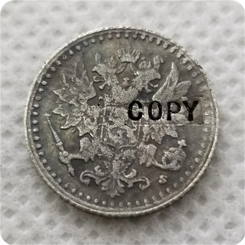 1865-1871 Финляндия КОПИЯ монеты номиналом 25 пенни памятные монеты-копии монет, медали, монеты для коллекционирования Изображение 1
