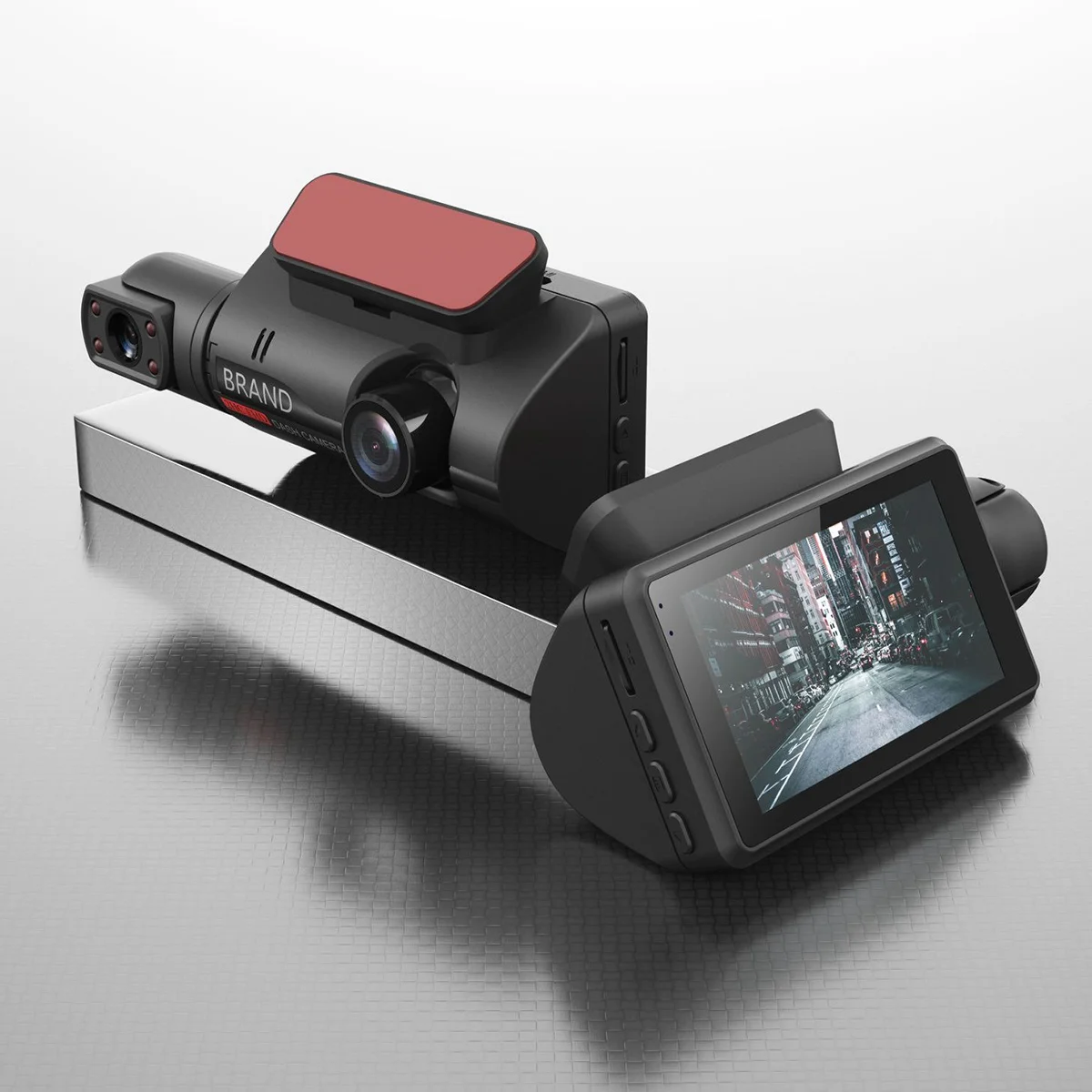 Видеорегистратор Mini 3 HD Dvr для вождения автомобиля, IPS 24-часовая парковочная HD-камера Изображение 3