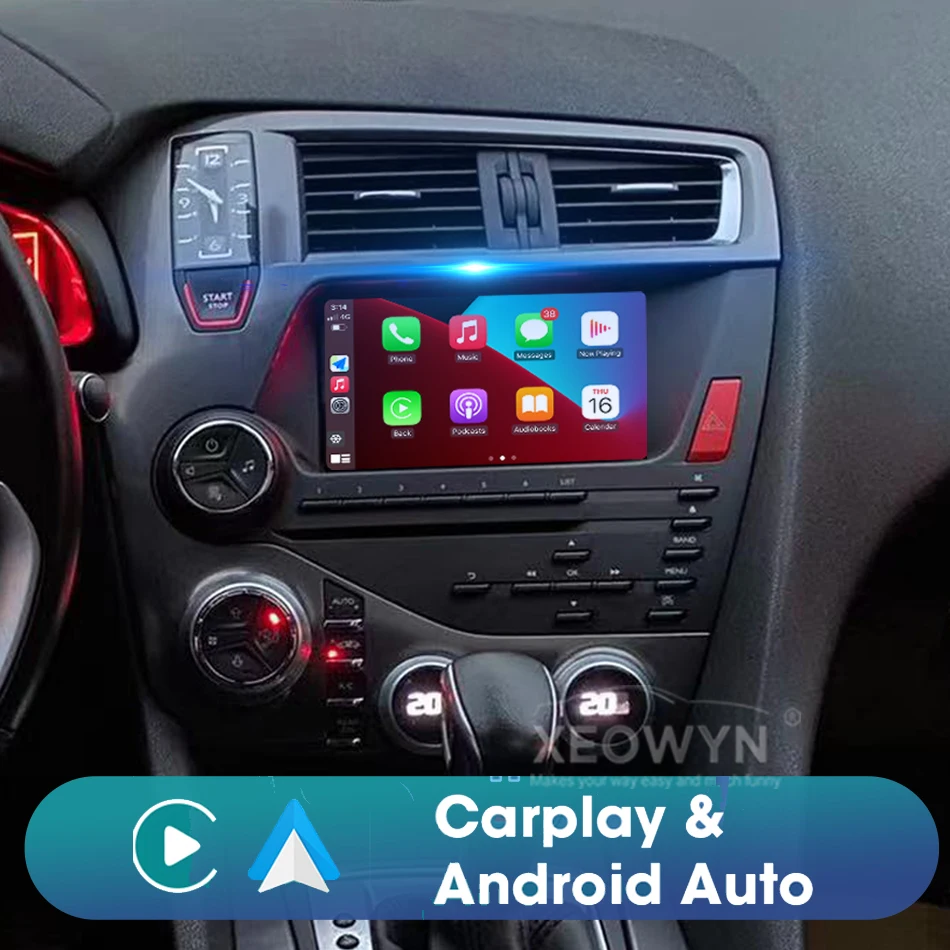 4G DSP Carplay Для Citroen DS5 Android АВТО Мультимедиа Видеоплеер DVD Головное Устройство Авторадио GPS Навигация Аудио Стерео Автомобильное Радио Изображение 1