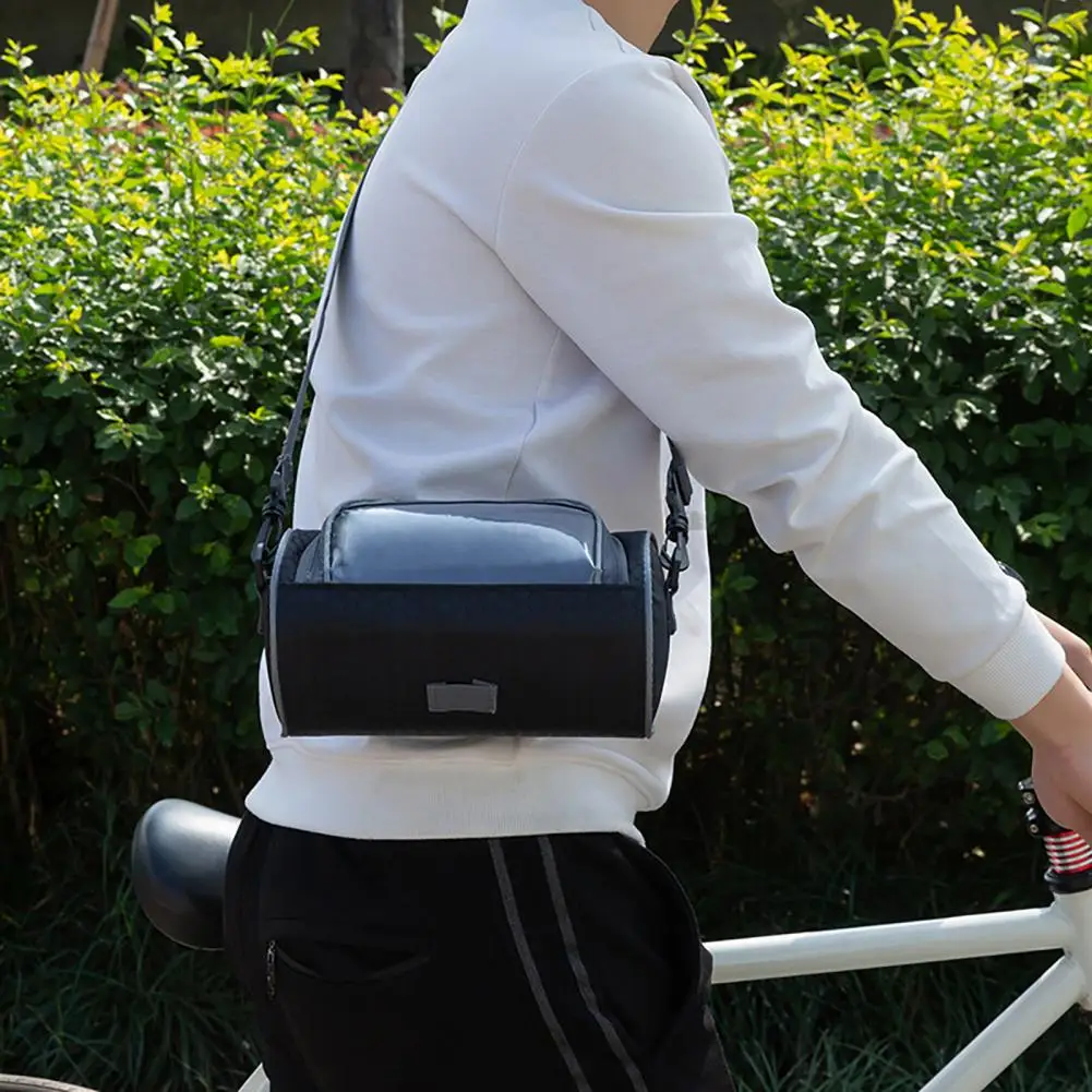 Дизайн ремешка для велосипедной сумки, Ударопрочный на ощупь, прозрачное окно, Пылезащитная велосипедная сумка, Влагостойкая велосипедная сумка для верховой езды Изображение 1