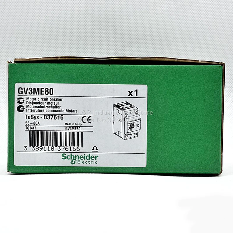 Оригинальный автоматический выключатель Schneider GV3ME80 Stop Product Thermal Magnetic Motor для защиты автоматического выключателя Everlink GV3P80 70-80A GV3P73 62-73A Изображение 5
