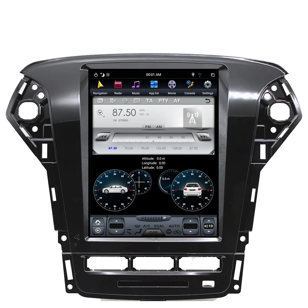 128 ГБ Экран Tesla Android Радио Для Ford Mondeo Fusion MK4 2011 + Автомобильный Мультимедийный Плеер GPS Навигация Стерео DSP Carplay 4G SIM Изображение 2
