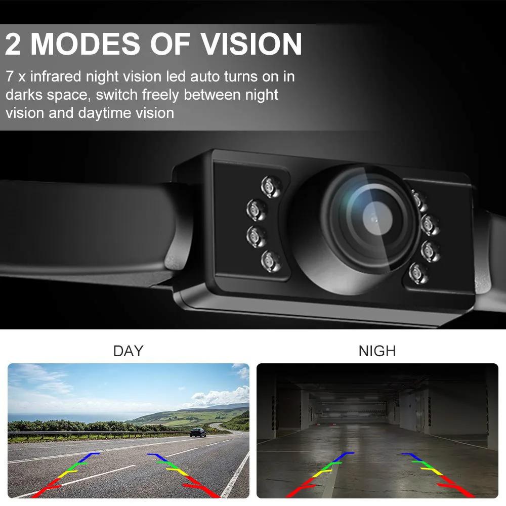 Автомобильная камера заднего вида Auto поставляет беспроводную ИК-камеру ночного видения заднего вида в рамке номерного знака ЕС, водонепроницаемую камеру в автомобиле Изображение 3