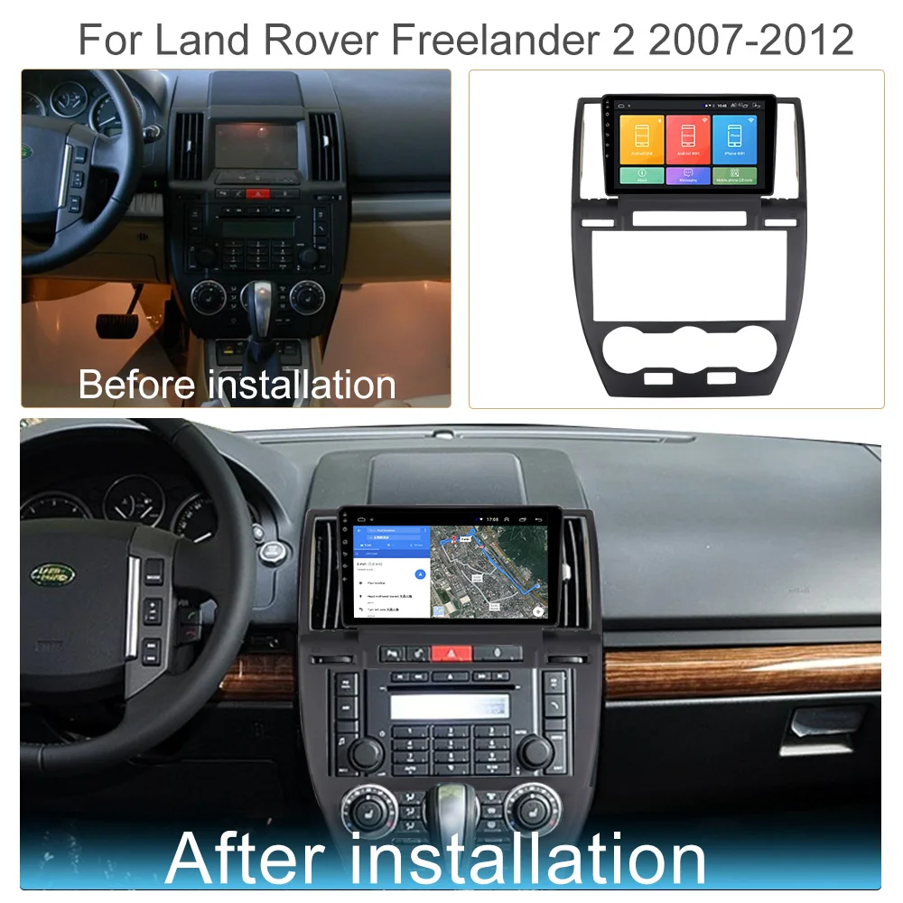 8G + 128G DSP Android 13 Автомобильный мультимедийный плеер для Land Rover Freelander 2 2006-2012 Автомагнитола GPS Навигация Стерео Carplay Изображение 5