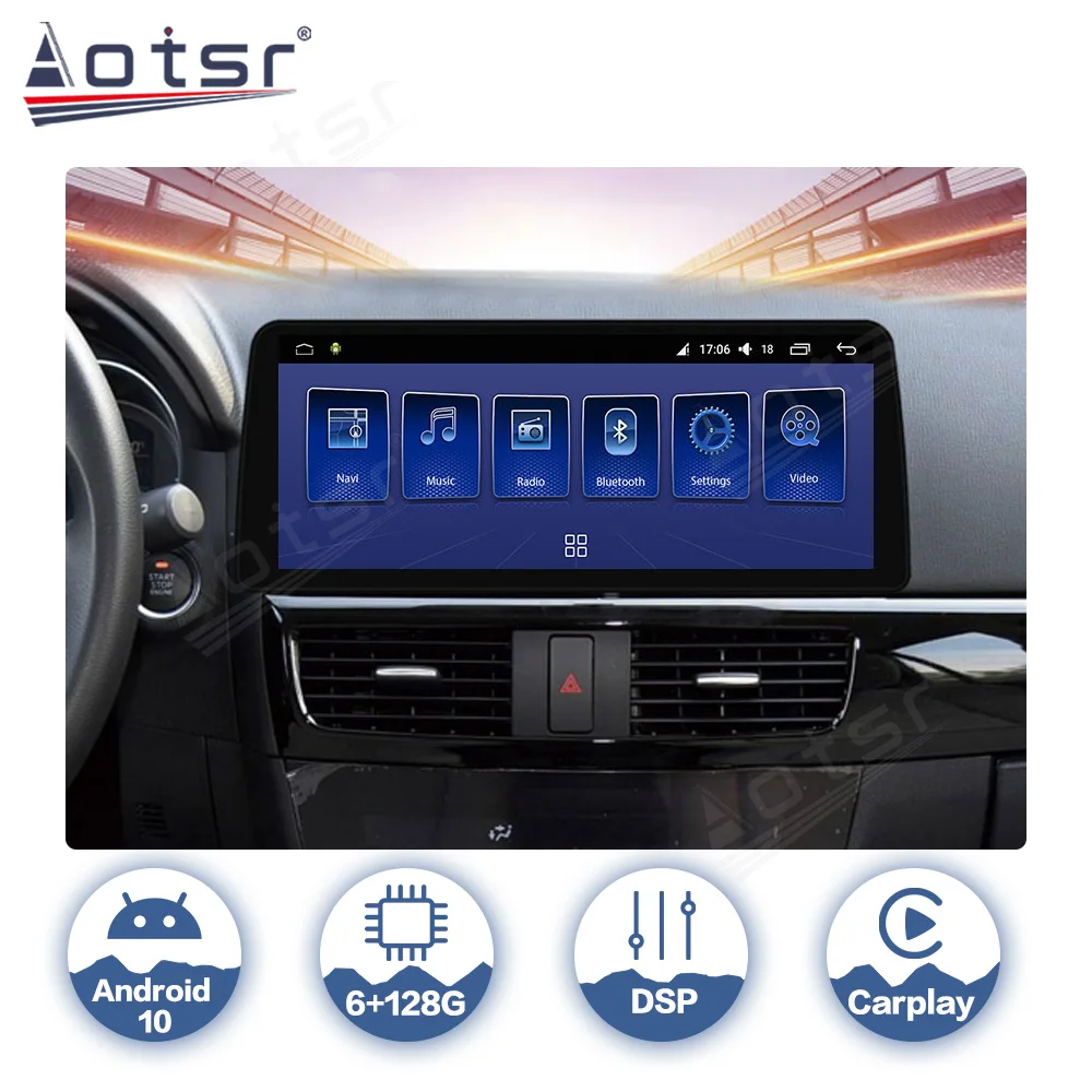 Для Mazda CX-5 CX 5 CX5 2012-2016 Android Автомобильный Радио Мультимедийный Видеоплеер IPS Экран Navi Carplay No 2 Din 12,3 