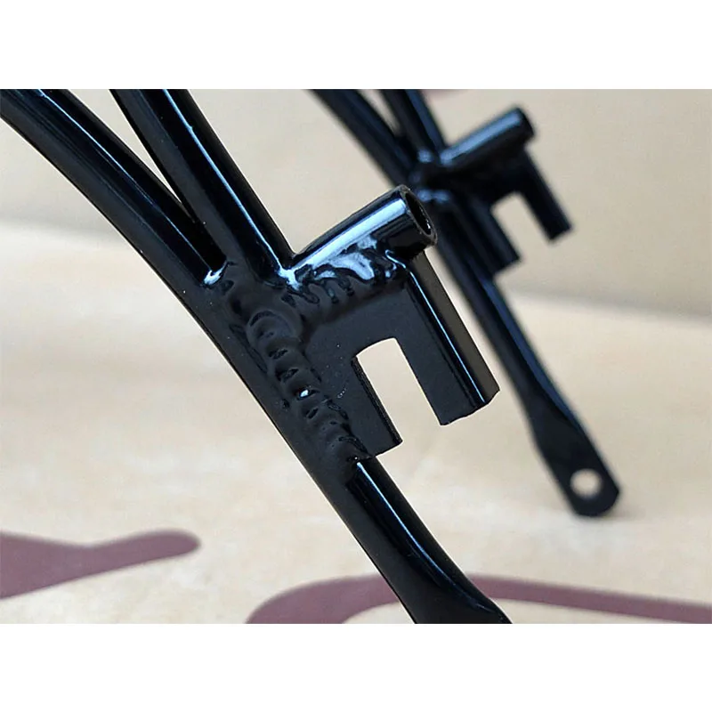 14-дюймовые складные велосипедные задние стойки для Dahon bya412, задняя полка из алюминиевого сплава, задняя стойка для велосипеда, V-образный тормоз Изображение 4