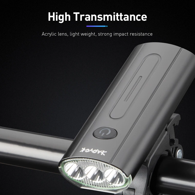 Kapvoe Велосипедный Фонарь USB Зарядка LED MTB Передняя Лампа Защитная Фара Сверхлегкий Велосипедный Фонарь Фара Аксессуары Для Велосипедного Руля Изображение 0